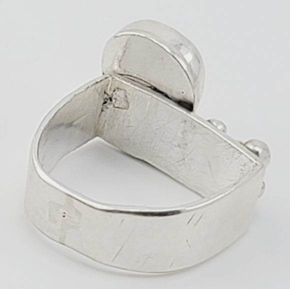 PINK SAPPHIRE HANDMADE RING STERLING SILVER SIZE 7 - Picture 5 of 12